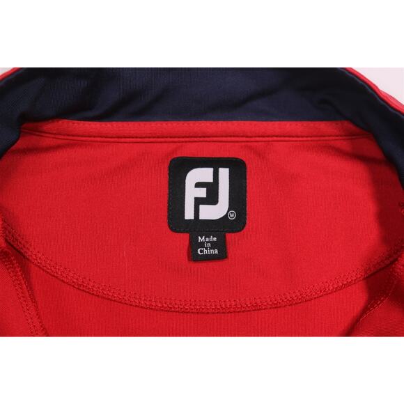 Footjoy The Golf Club at Middle Bay Red 1/4 Quarter Zip Pullover Medium - Picture 6 of 8